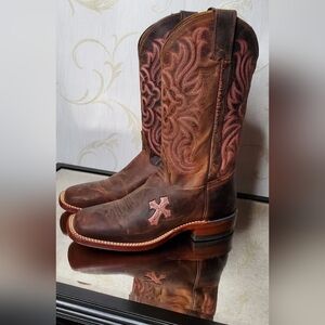 Tony Lama Leather Cross Boots New Size 6 Womens